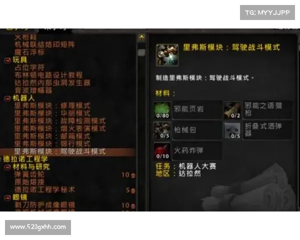 如何提升魔兽世界工程学技能和制作效率的实用技巧与方法 如何提升魔兽世界工程学技能和制作效率的实用技巧与方法